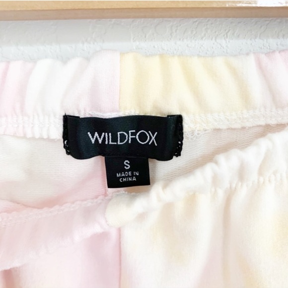 Wildfox Cotton Candy Tie Dye Set Cotton Sweatshirt & Sweatpants S - Picture 13 of 16